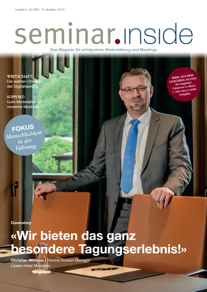 Coverfoto Seminar Inside Magazin Hotel Löwen Schruns im Montafon